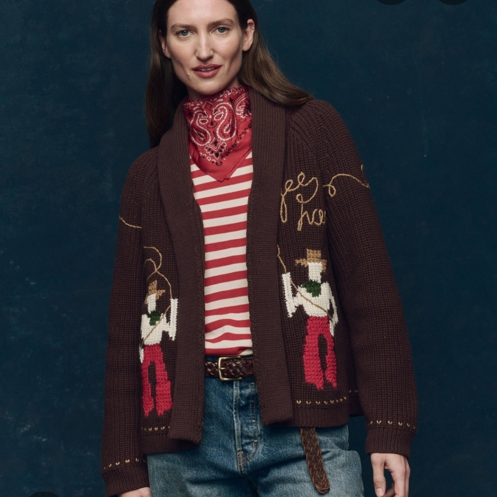 THE GREAT. Lasso Lodge Cardigan